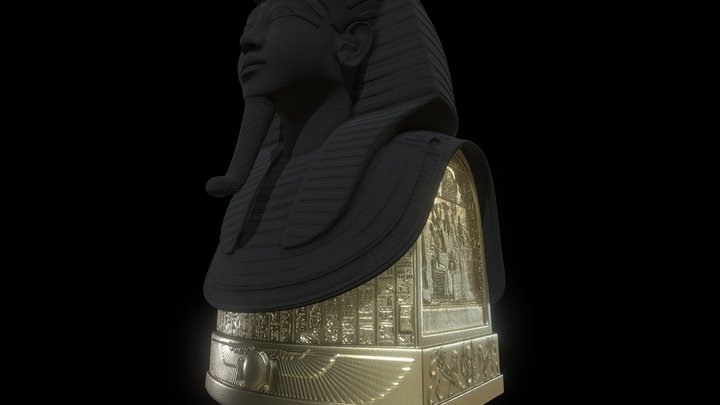 Tutankhamun's Mask Stand 3D Model