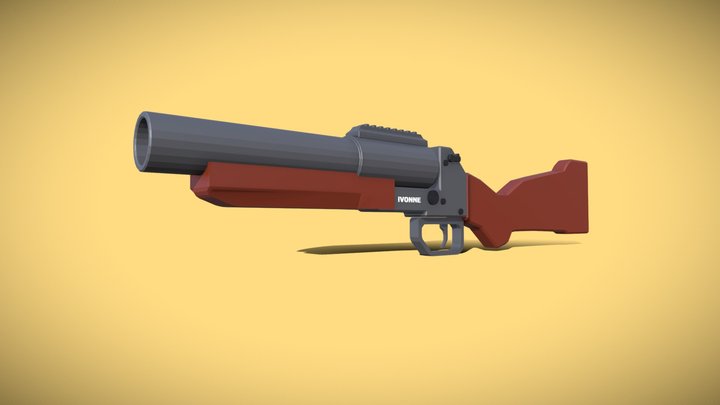 Grenade-launcher M79 with animation 3D Model