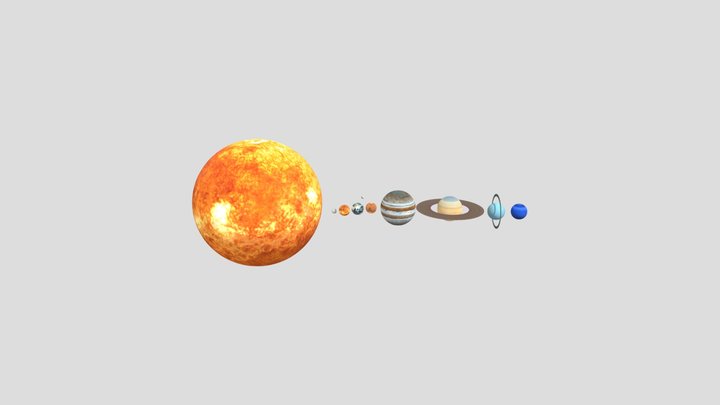 Solar System Paint 3D 3D Model