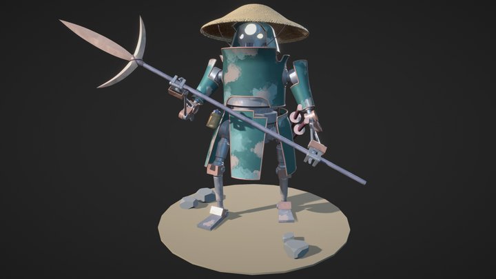 Robot Samurai 3D Model