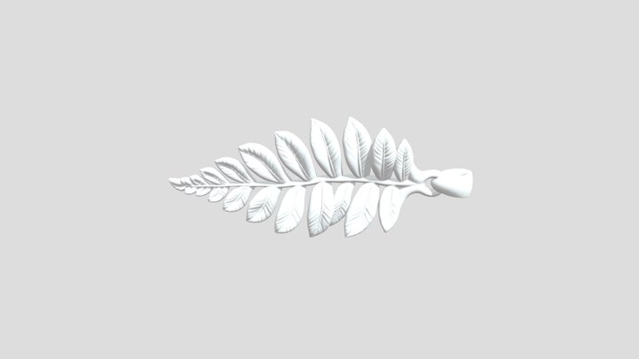 Unfurling Fern Frond Pendant STL GLB for Resin… – Gratis 3D-model STL