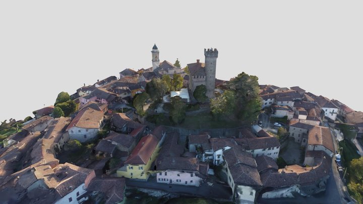 Castello di Trisobbio, Piemonte (AL), Italia 3D Model