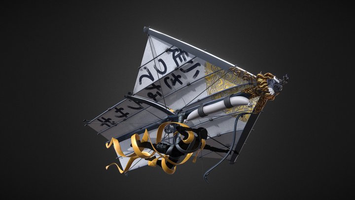 The Shogunate - Kami Tobi - War Kite 3D Model