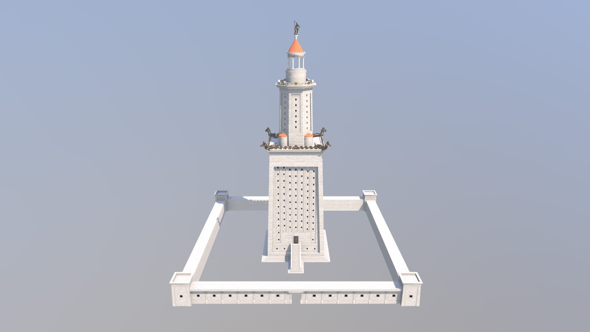 siv Forbindelse planer Lighthouse of Alexandria - 3D model by WelsEvil (@WelsEvil) [628f4ed]