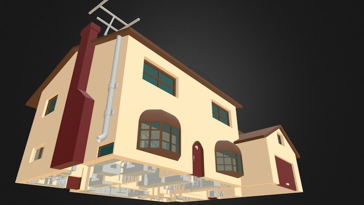 Casa Simpsons Interior 3D Model