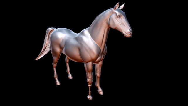 # 053 Horse Front Leg 3D Model