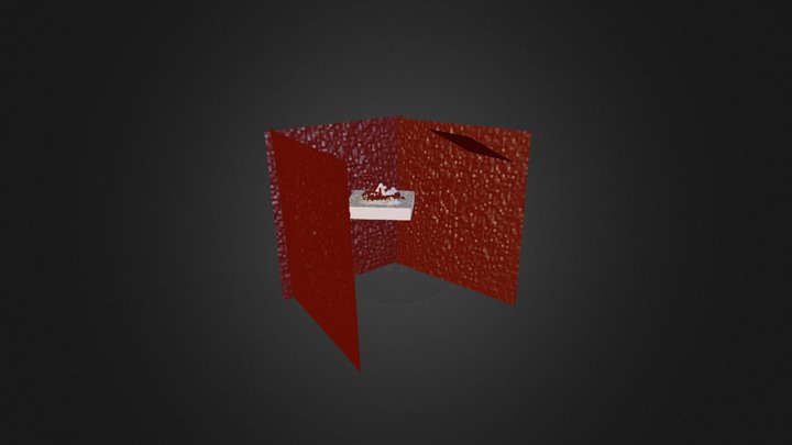 Isometric Island Scene 3D Model