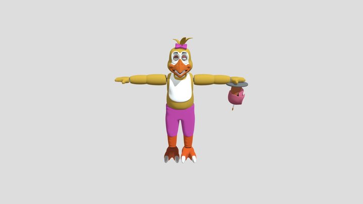 Vintage Chica 3D Model