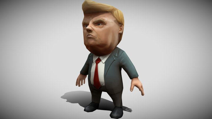 Chibii politicians - Trump 3D Model