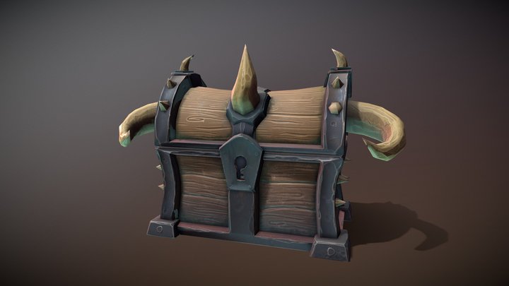 Stylized chest 3D Model