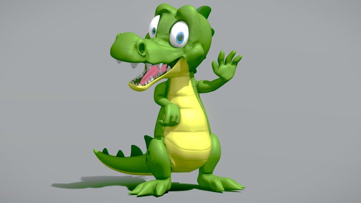Henry The Alligator 3D Model