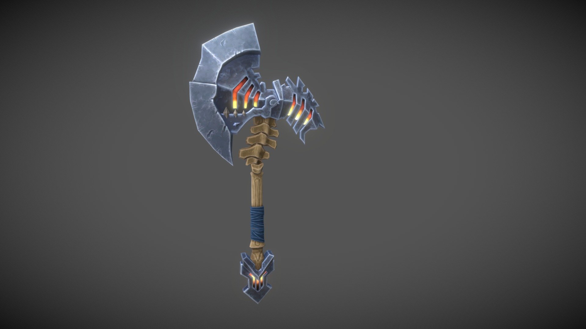 Stylized Bone Axe - 3D model by enzoguderzo [6295651] - Sketchfab