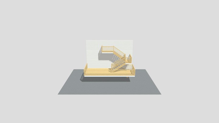 Torstein Bj�rnes utvendig trap 3D Model