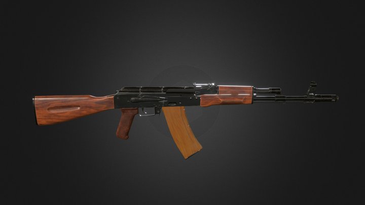 AK-74, Early 80s version 3D Model