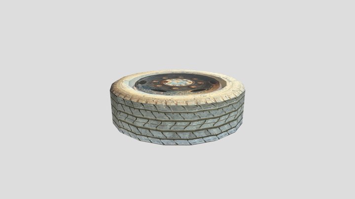 Dirty Wheel for Sketchfab 3D Model