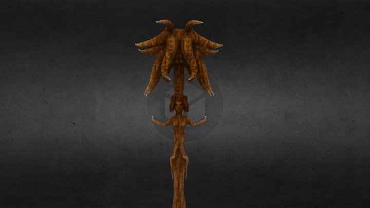 Sacred Staff Of The Forest 3D Model