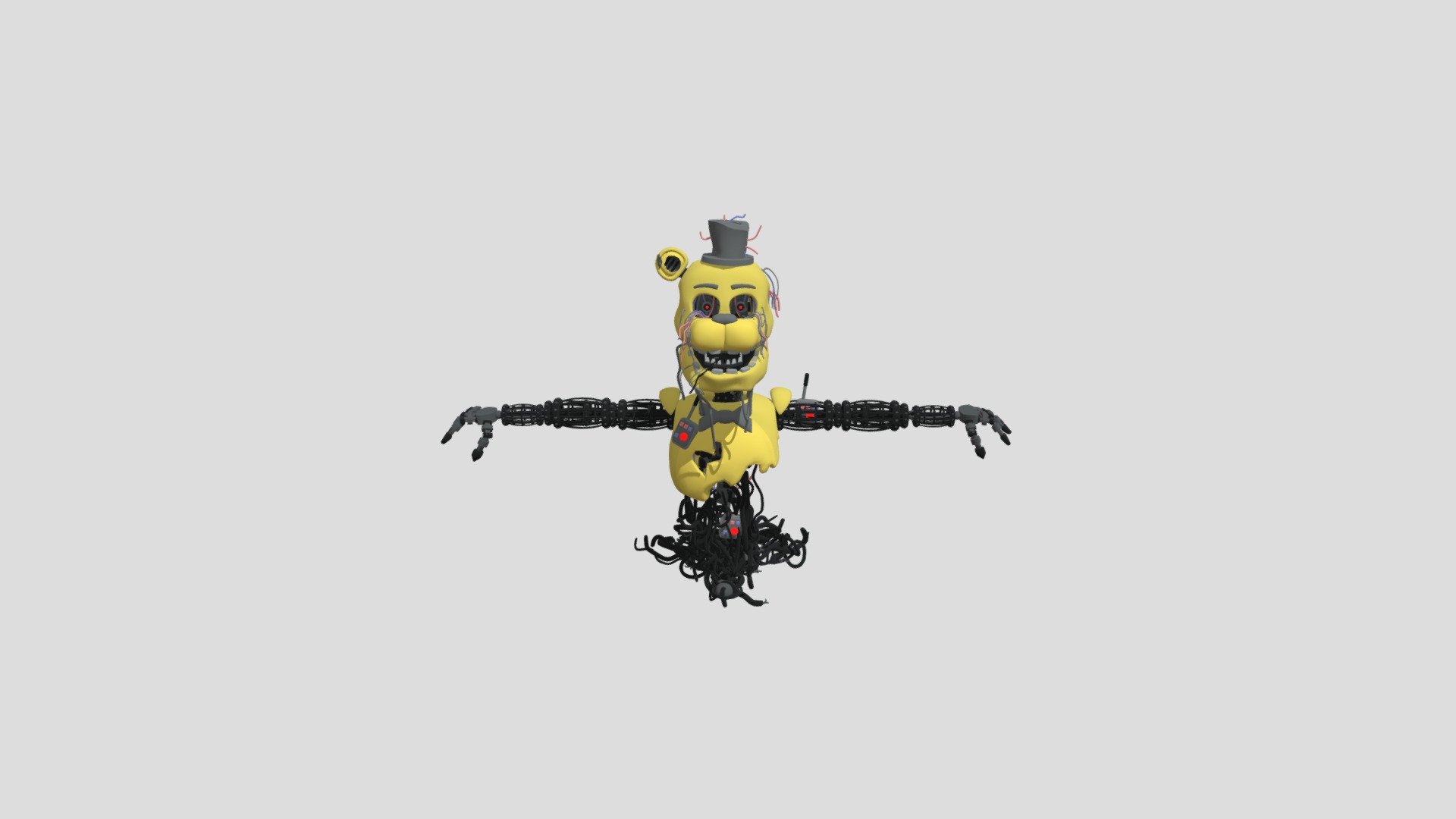 Reactived Golden Freddy by bunzai - Download Free 3D model by NachiG ...