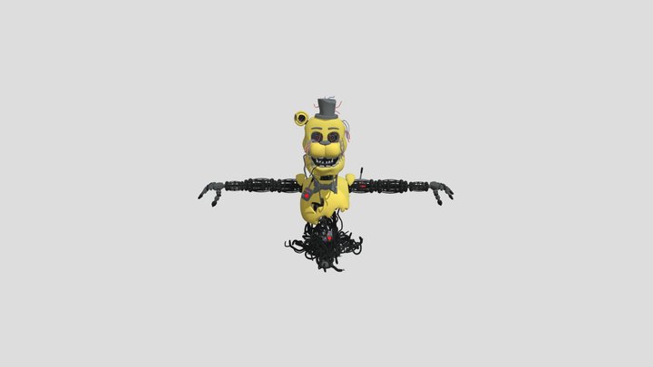 Reactived Golden Freddy by bunzai 3D Model