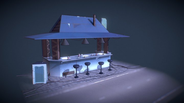Food Stall 3D Model