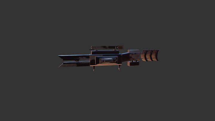 Gauss Rifle 3D Model