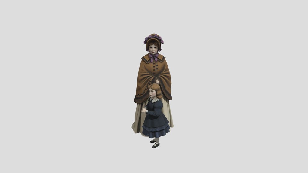 Woman and little Girl