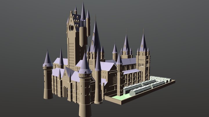 Part of Hogwarts 3D Model