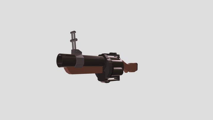 Demoman's grenade launcher 3D Model