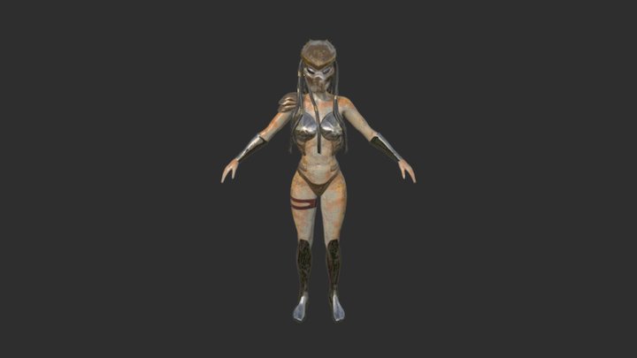 Female Predator 3D Model