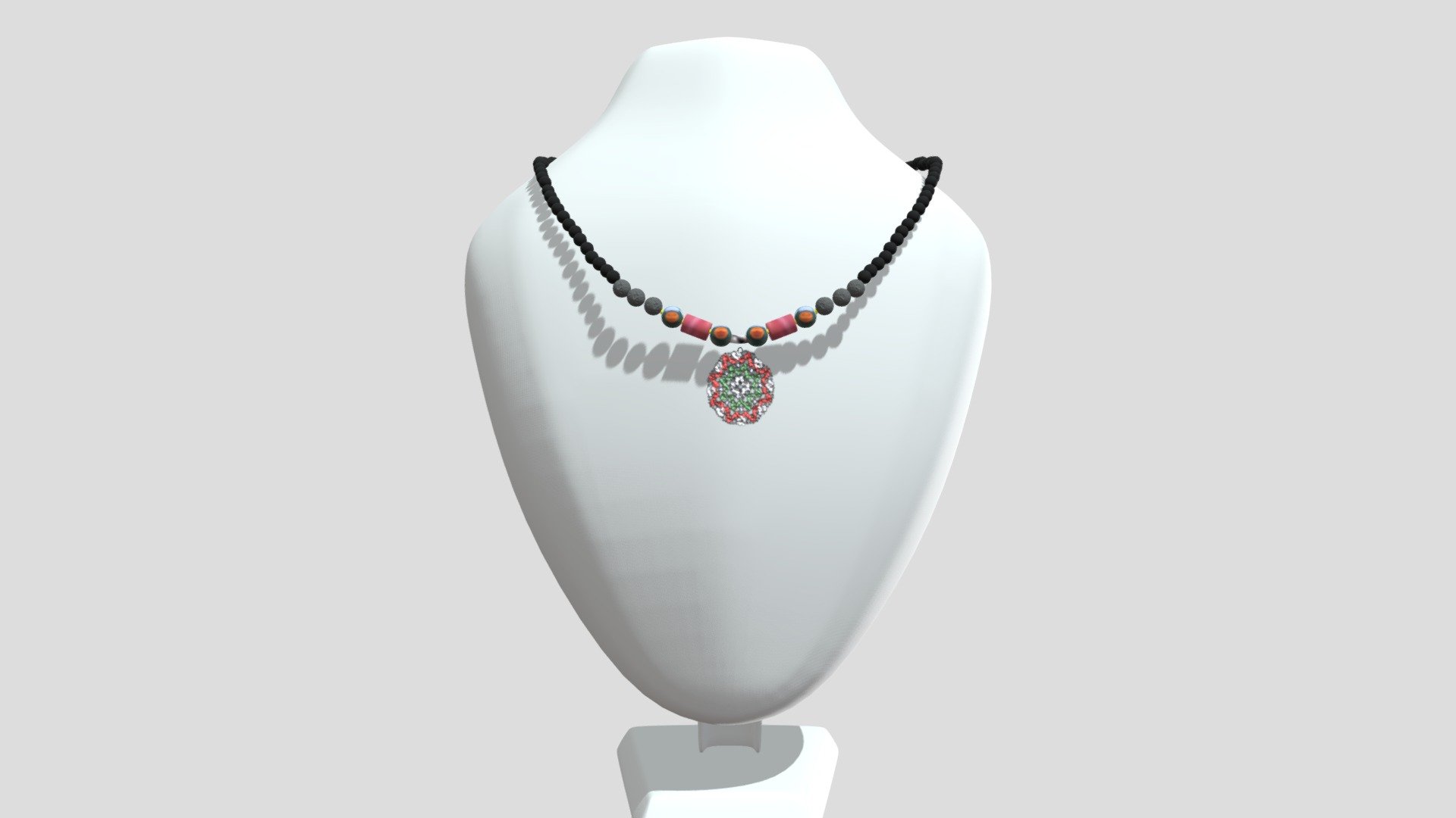 SARAWAK CRYSTAL BEADS NECKLACE