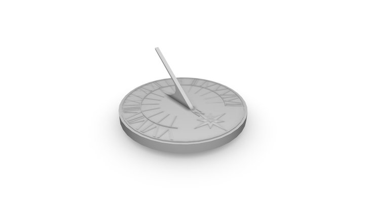 CT4012 - Clock: Sundial 3D Model
