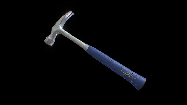 Estwing Claw Hammer brushed 3D Model