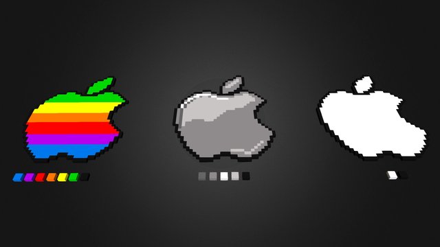 All Apple Logos 3D Model