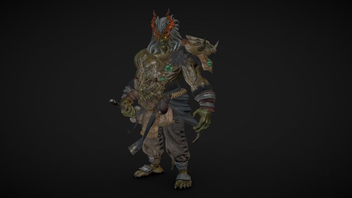 Oriental Demon 3D Model