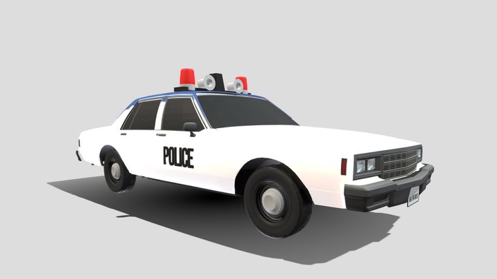 1981 chevrolet impala 9C1 police package 3D Model