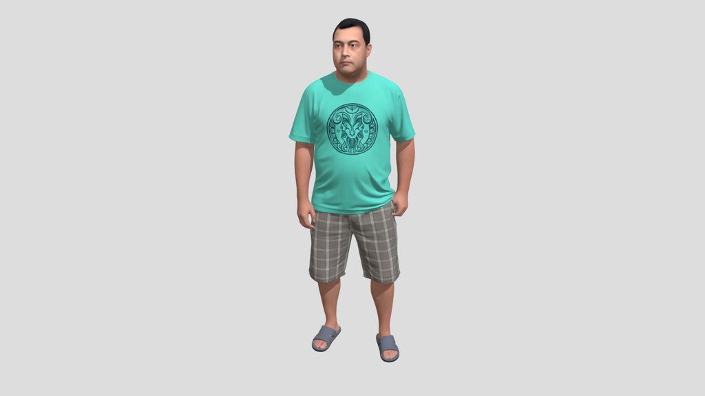 Casual Turquoise Tee Portrait