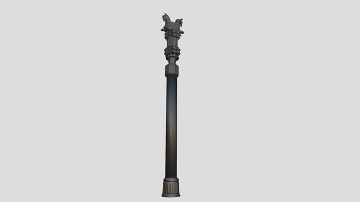 Persian Griffin Column 3D Model
