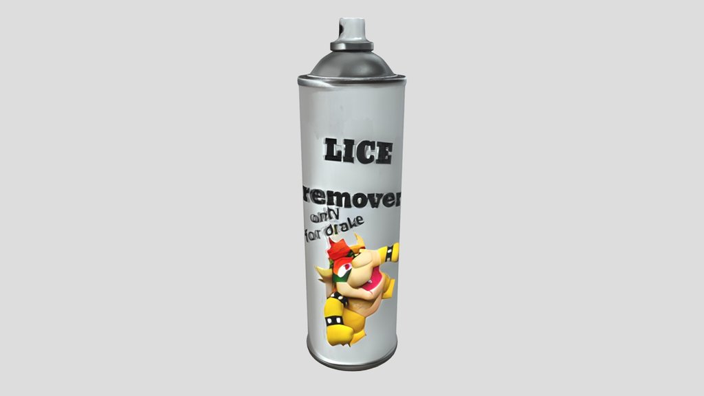 Lice remover spray can