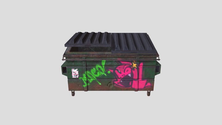 Dirty Dumpster 3D Model