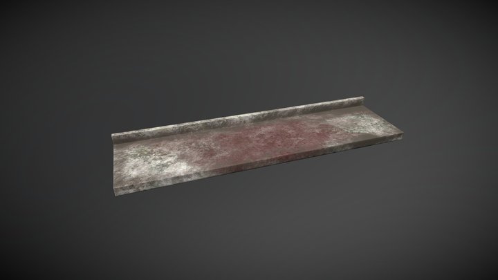 Bathroom Counter (horror) 3D Model