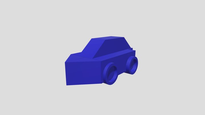 Blue car 3D Model