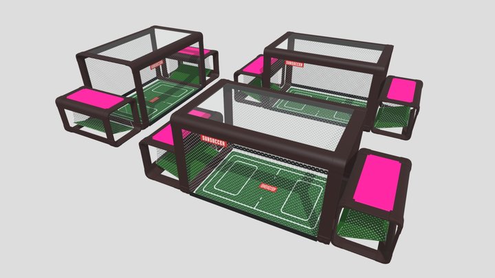 Subsoccer Bench Football 7 and Custom 3D Model