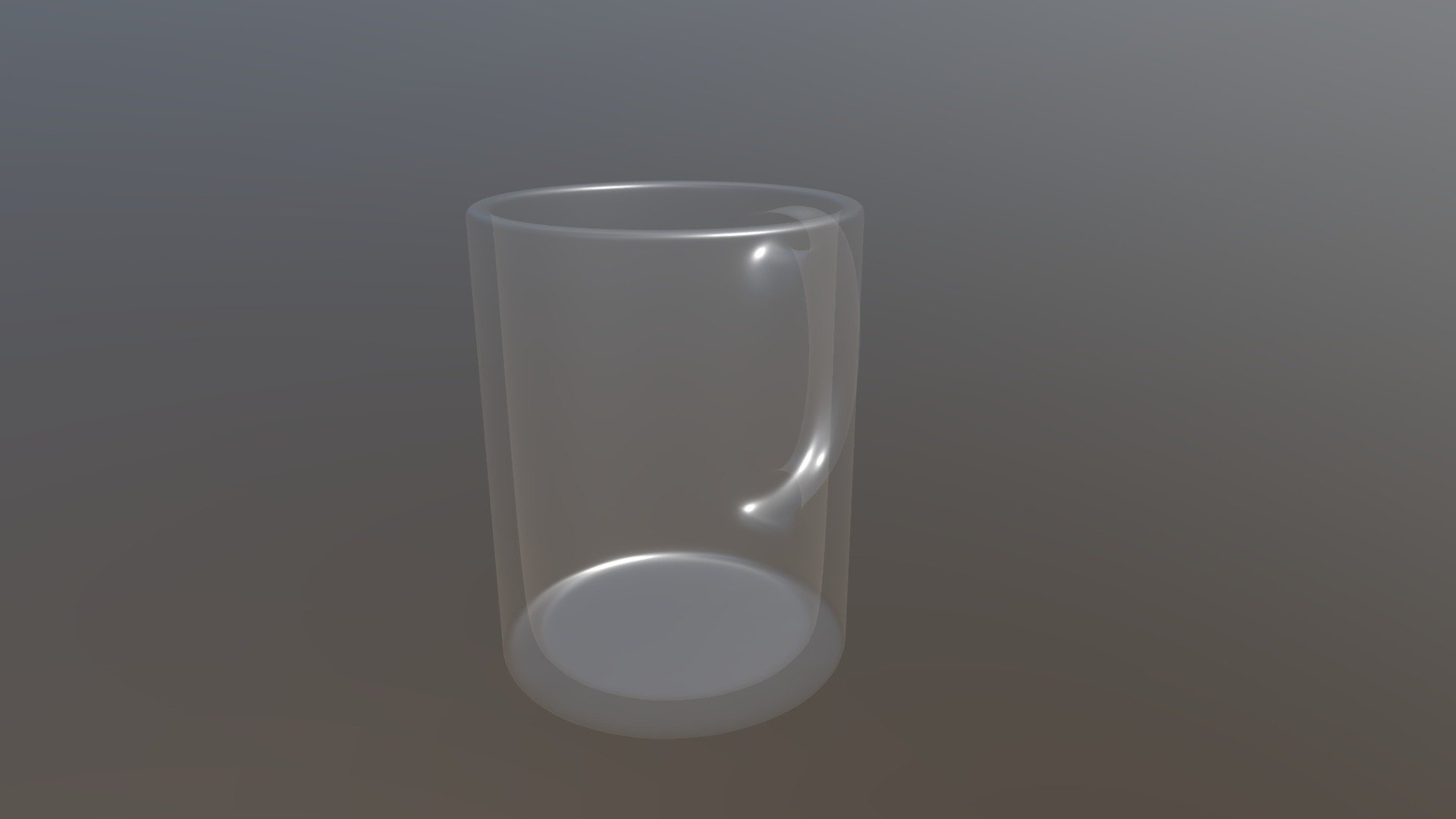 Glass coffee mug