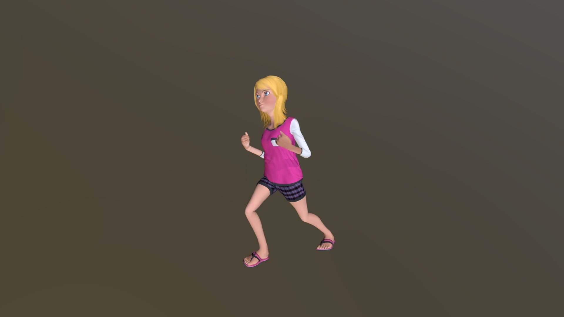 Dancing Running Girl 3d Model By Kailash H Kanojia Kailashhkanojia [62a5df7] Sketchfab