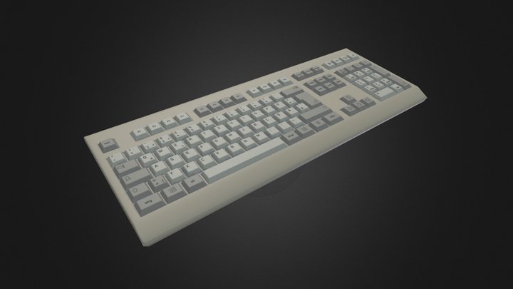 Engine-Ready Keyboard 3D Model