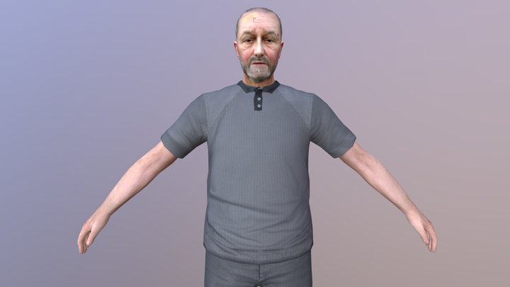MAN 40 -WITH 250 ANIMATIONS 3D Model