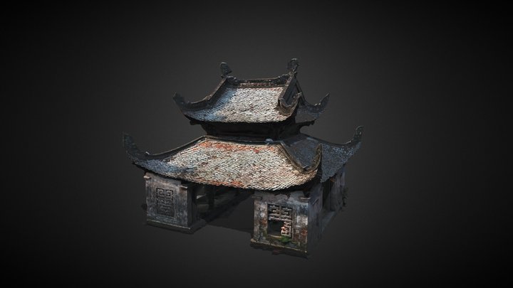 Thủy đình - chùa Thầy (01) 3D Model