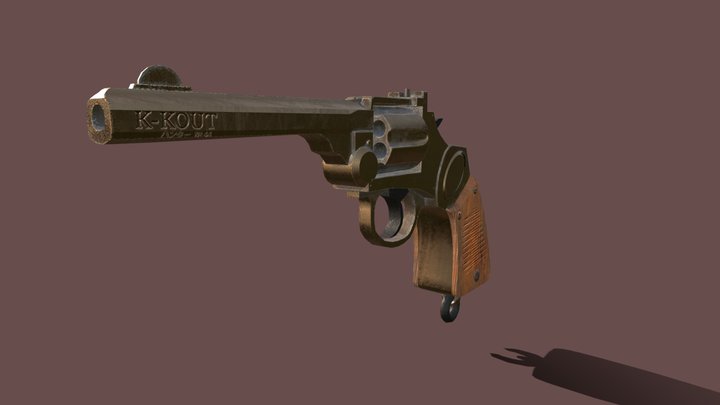 Revolver "Hunter" 3D Model