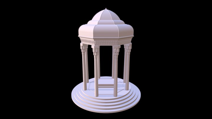 Tomb of Hafez 3D Model