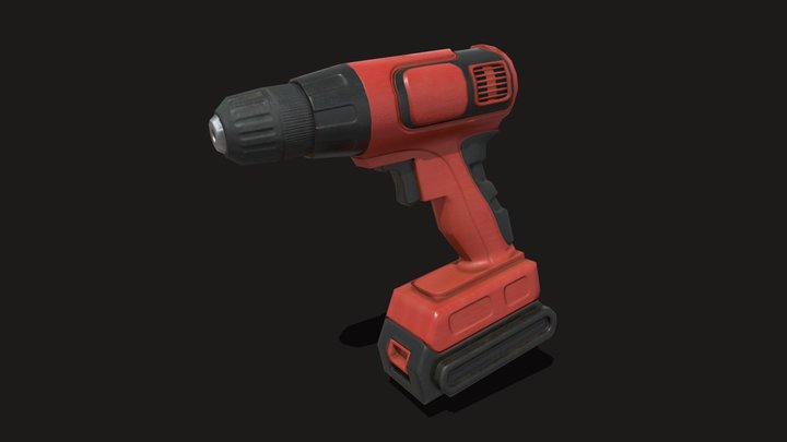 Cordless Drill 3D Model