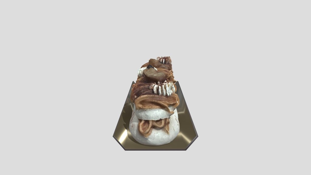 Mont Blanc Chestnut Cake